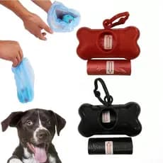 Cata Caca Cocô Pet Cachorro Gato Suporte Saquinho Higiênico Kit Refil Rolo Pet Cão Saco Lixo Passeio