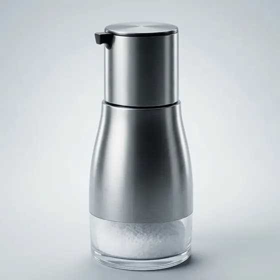 Porta Temperos Hermético Vidro Transparente 320ml Tampa Inox Conserva Sabor Facil Uso