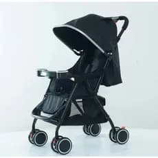 Carrinho de Bebê Passeio Até 20kgs Com Porta Copos Assento Reclinável e Dobrável Multiuso
