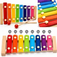 Xilofone Infantil Madeira Brinquedo Musical Educativo