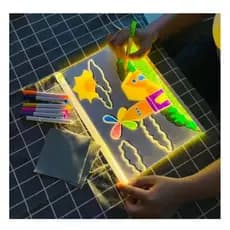 Quadro Desenho LED Infantil Luminoso Educativo