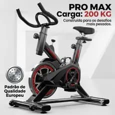 Bicicleta Ergometrica Spinning Profissional Reforçada Até 120kg Bike Mecânica Academia Em Casa Exercício Fitness
