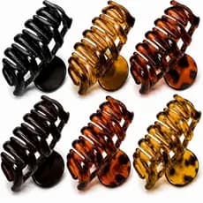 Kit 3 Piranhas de Cabelo Grandes 11,5cm Presilha Garra Feminina Cores Sortidas Para Prender Cabelo