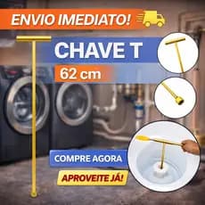 CHAVE T CANHAO 10mm LONGA 62cm PARA REMOÇÃO DO PARAFUSO  AGITADOR DE MAQUINA DE LAVAR