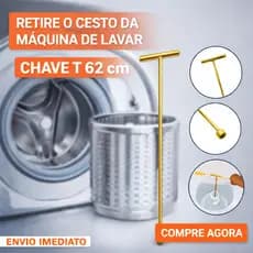 Chave T Longa 10mm - 62cm para Agitador de Máquina de Lavar