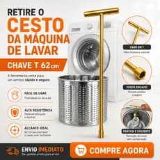 CHAVE 10mm LONGA 62cm PARA RETIRADA DO CESTO DE MAQUINA DE LAVAR CONSUL BRASTEMP