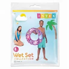 Boia Infantil Inflável Redonda 61cm Para Piscina e Praia | Boia de Cintura Infantil em Vinil pvc Resistente 6 a 10 Anos