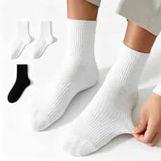 Promoção 12 Pares Meias Feminina Algodão Cano Médio Confortável Anti-rolamento Yoga Fitness Casual Breathable Soft Mulhe