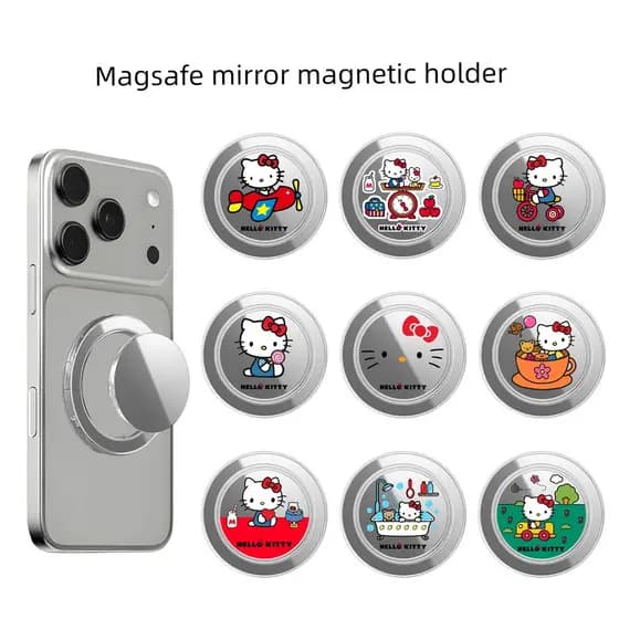 magsafe popsocket griptok magsafe Magsafe Cute HelloKitty Hello Kitty Airbag magnético Suporte para espelho de celular r