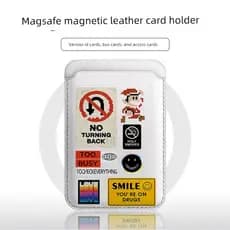 carteira magsafe [Porta-cartões magnético Magsafe] Pixel Super Mario adequado para iphone17 Couro 16/15 Desenho animado