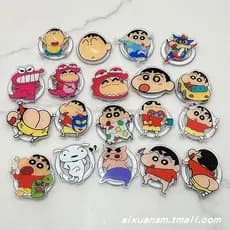 griptok magsafe magsafe popsocket Anime japonês desenho animado fofo Crayon Shin-Chan magsafe Airbag magnético Suporte p