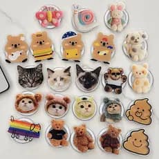 griptok magsafe magsafe popsocket Japonês coreano estilo INS desenho animado fofo ursinho gato coleção de animais banco
