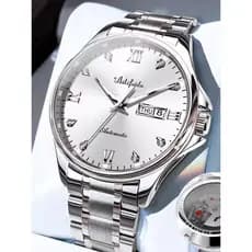 relogio masculino Tourbillon masculino relógio mecânico totalmente automático luminoso calendário duplo relógio de moda