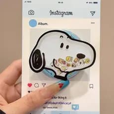magsafe popsocket griptok magsafe Suporte magnético de telefone para música, desenho animado, fofo, Snoopy, adequado par