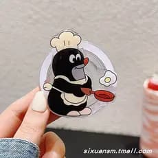 griptok magsafe magsafe popsocket Estilo coreano engraçado dos desenhos animados bonito toupeira magsafe Airbag magnétic