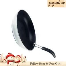 Gogoshopp-br Frigideiras antiaderentes Panela de omelete antiaderente de alta temperatura, fundo plano pequeno, liga de
