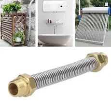 Gogoshopp-br Mangueira ondulada para aquecedor de água de bobina de ventilador de ar condicionado - Tubo de fole de aço