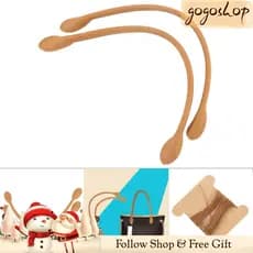 Gogoshopp-br Alças de bolsa de couro Walfront Alças de bolsa genuínas com formato de orelha Carteira de substituição
