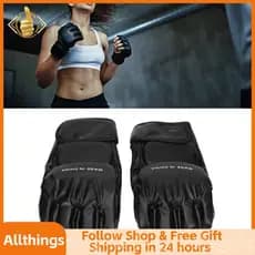 allthingss-br Mão Taekwondo Engrenagem Luva Absorção de Choque Respirável Separação de Dedos Metade 2 peças para