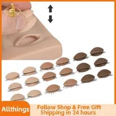 allthingss-br Substituição de pálpebras de silicone removível com substituição de cílios para 9 pares de maquiagem para