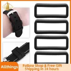 allthingss-br Focket Pulseira de silicone com fivela de segurança conjunto de 4 para – Fivelas de pulseira de relógio