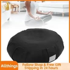 Allthingss-br Almofada genérica de meditação de cascos de trigo sarraceno, elegante, portátil, travesseiro de ioga para