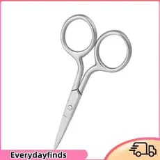 Everydayfinds-br Dailyfinds-br tesoura aparadora de barba de aço inoxidável para barbeiro uso doméstico mini tesoura de