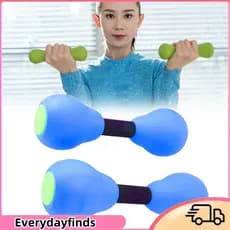 Everydayfinds-br Everydayfinds-br Halteres Ymiko para mulheres – Pesos de água para construção muscular, material EVA