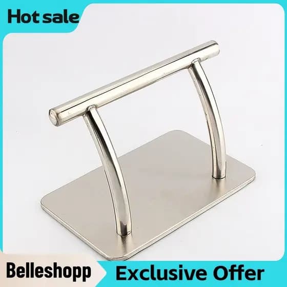 Belleshopp-br Cadeira de barbeiro apoio para os pés, aço inoxidável, descanso para pés, pedal móvel, cabeleireiro, para