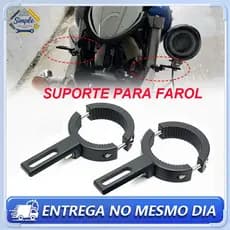 Suporte para Luzes LED Auxiliares Motocicleta Para Faróis E Holofotes Com Braçadeira Fixa E Parafuso