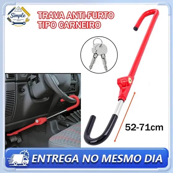 Trava de Segurança Antifurto Pedal E Volante De Aço Para Carro-roubo Do De Volante Multifuncional Bloqueio