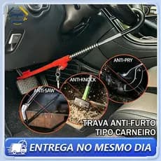 Trava Antifurto Pedal E Volante De Aco Para Carro-roubo Do De Volante Multifuncional Bloqueio