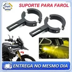 Suporte De Luz Para Motocicleta LED-De Holofotes De Moto Para Farol , Braçadeira De Garfo Dianteiro