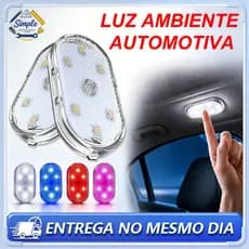 2 Pcs Lâmpada LED Toque Dedo Adesivo Velcro 5V Carro Carregável USB Unicolor multicolor Carpei