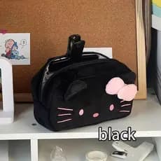 Sanrio Hello Kitty Estojo de pelúcia Anime Bolsa de armazenamento de cosméticos Bolsa de papelaria Materi EJO5