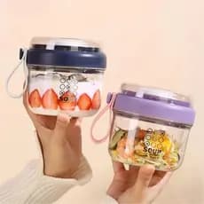 Copos De Iogurte MAOYE , Recipientes De Salada Para Armazenamento De Alimentos De 650ml , Portáteis Reutilizáveis Com Co