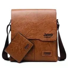 Bolsa De Ombro Masculina Jeep Buluo Couro Pu Pequena 9066 B9AO QT7R