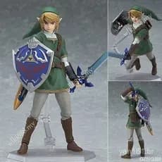 A lenda de Zelda Figma 153 Link 320 edição Deluxe mudança rosto dobradiça anime desenho modelo boneca UDLD QA9N
