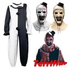 Máscara De Palhaço Assustador Sangrento Fantasia De Terror Festa De Halloween Para Homens E Crianças Adultos TCYA VR2B P