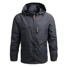 Jaqueta Com Capuz Quente À Prova De Vento Casaco Impermeável Para Homens Caminhadas Pesca Outerwear Jaquetas Masculinas