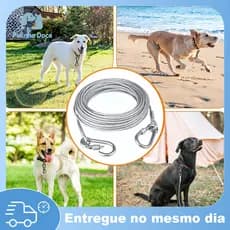 Varal de Aço Cabo de Aço Revestido 5/10M Suporta até 15 KG Clips Esticador Resistente Quintal