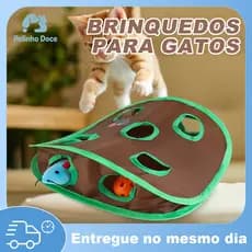Brinquedo Para Gatos Esconderijo Toca Para Caça Interativo - Presente de Natal