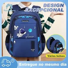 Mochila Escolar À Prova D'água Para Astronauta Mochila Masculina E Feminina Para Estudantes De Grande Capacidade
