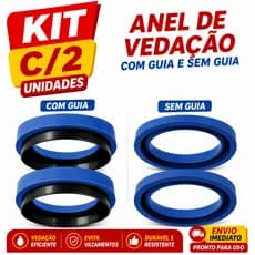 Anel de Vedação para Vaso Sanitário Kit C/2 Com Guia e Sem Guia Universal