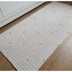 Tapete Crochê Retangular Poá 120x160 Quarto Bebê Algodão luxo