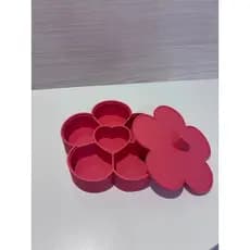 Porta Joias Flor Com Tampa | Organizador Decorativo Impresso em 3D