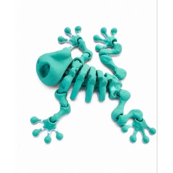 Sapo Articulado Verde 3D | Brinquedo Sensorial e Antiestresse