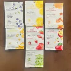 Kit Skin Care Mascara Facial Com Aroma De Frutas Cuida, Hidrata E Renova A Pele Hidratante Facial