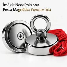 Imã De Neodímio Pesca Magnetica 10 Metros de corda Descubra Tesouros Submersos