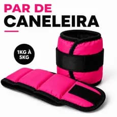 Par Caneleira de Peso Rosa 1kg 2kg 3kg 4kg 5kg Academia Musculação Treino Funcional